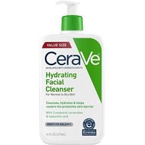 CeraVe Hydrating Facial Cleanser 16 oz for Daily Face Washing Dry to Normal Skin