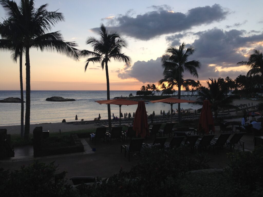 Disney Aulani Beach Sunset Oahu