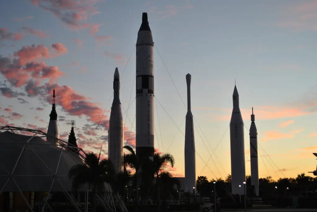 Kennedy Space Center Rocket Sunset