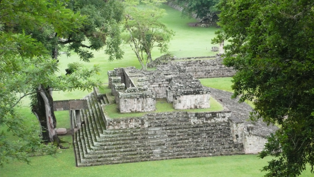 Ballcourt Mayan Ruins Honduras