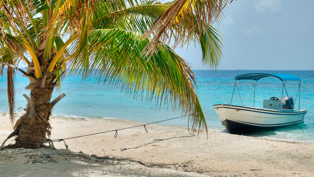 Belize Beach with Boat