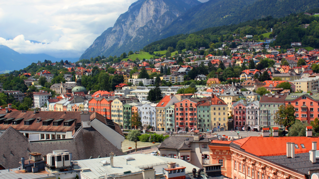 Buildings of Innsbruck Austria