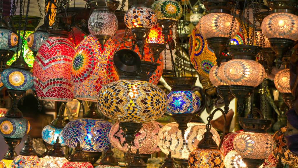 Turkish Lamps Grand Bazaar Istanbul Turkey