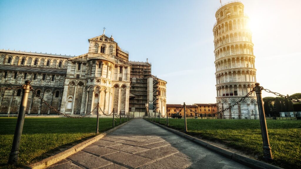 Leaning Tower of Pisa in Pisa - Italy