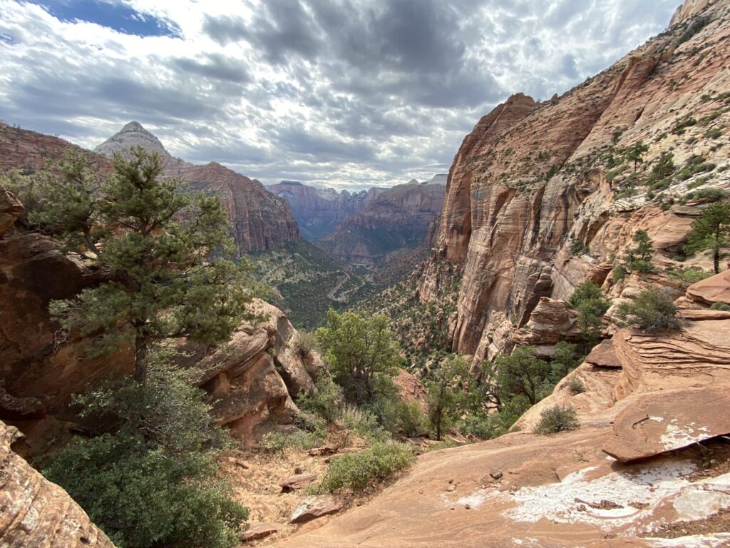 Pine Creek Canyon Lookout Zion National Park Utah