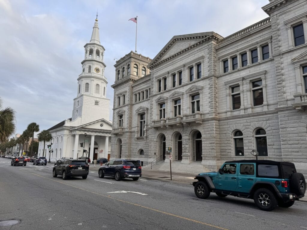 Saint Michael's Church and Postal Museum Broad Street Charleston