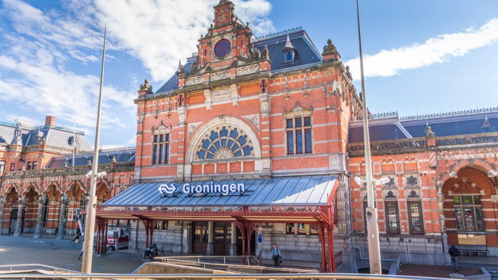 The Groningen Railway Station Building Netherlands