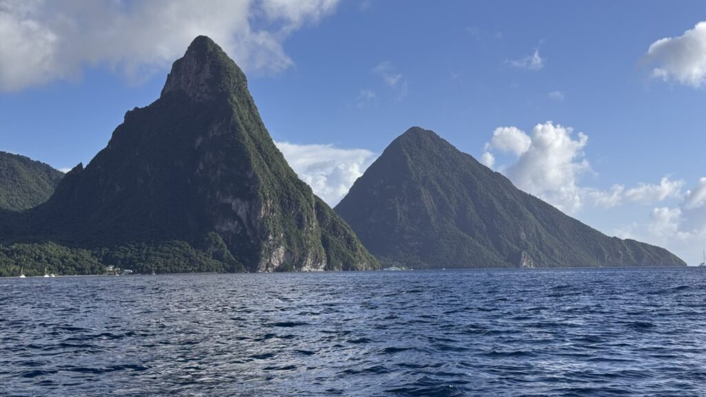 St. Lucia Pitons by Sea