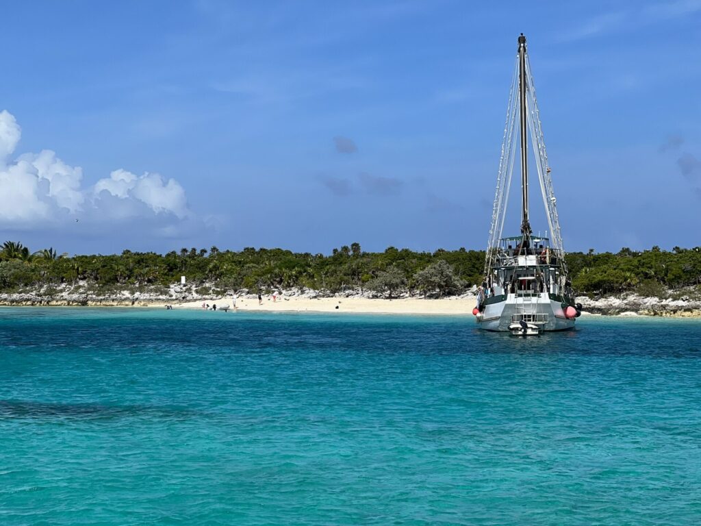 Sail Boat Allans Cay Exuma Bahamas