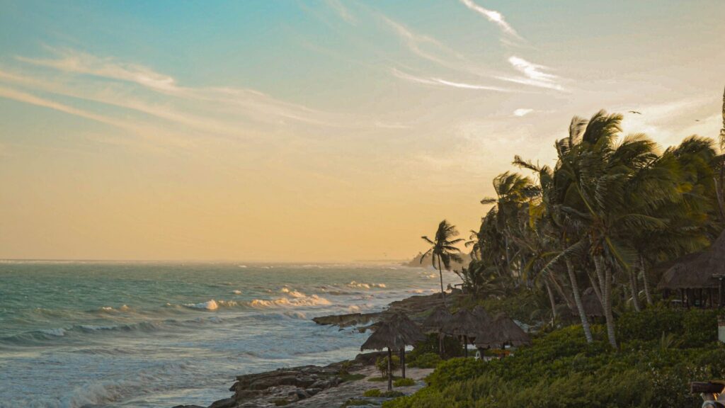 Tulum Beach Sunset
