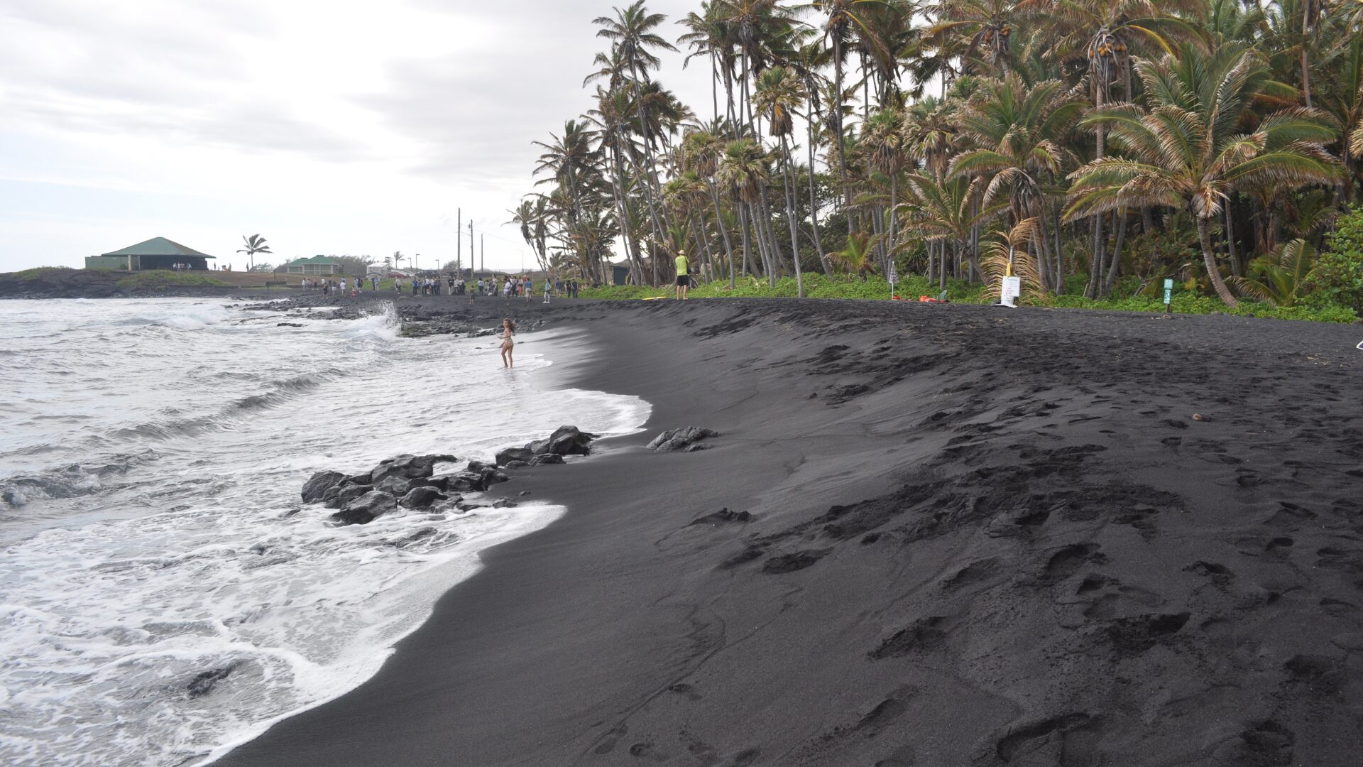 Big Island Hawaii Black Sand Beach