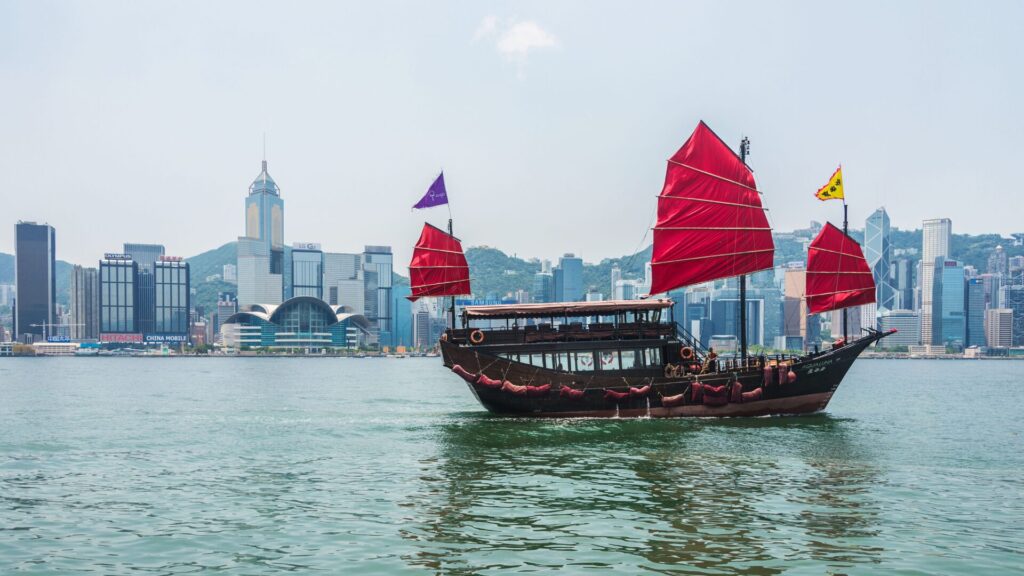 Junk Hong Kong Harbor