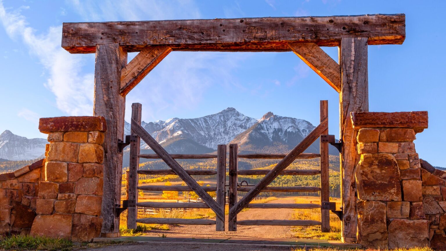 Colorado Ranch Entrance