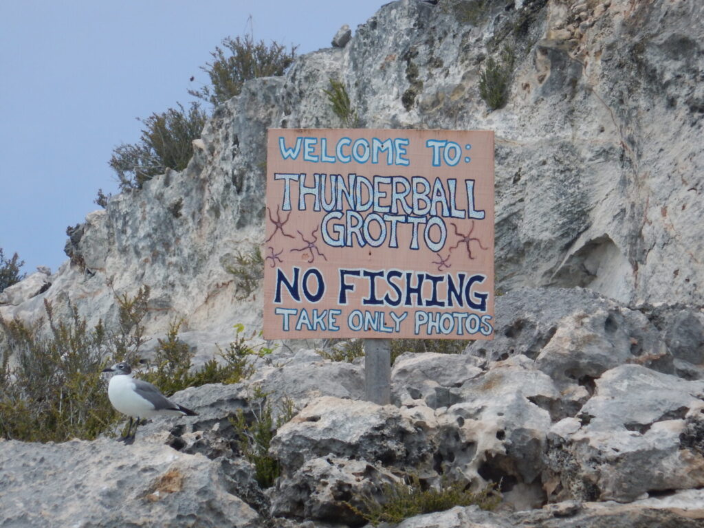 Thunderball Groto Sign Staniel Cay