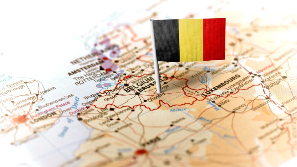 Map of Belgium