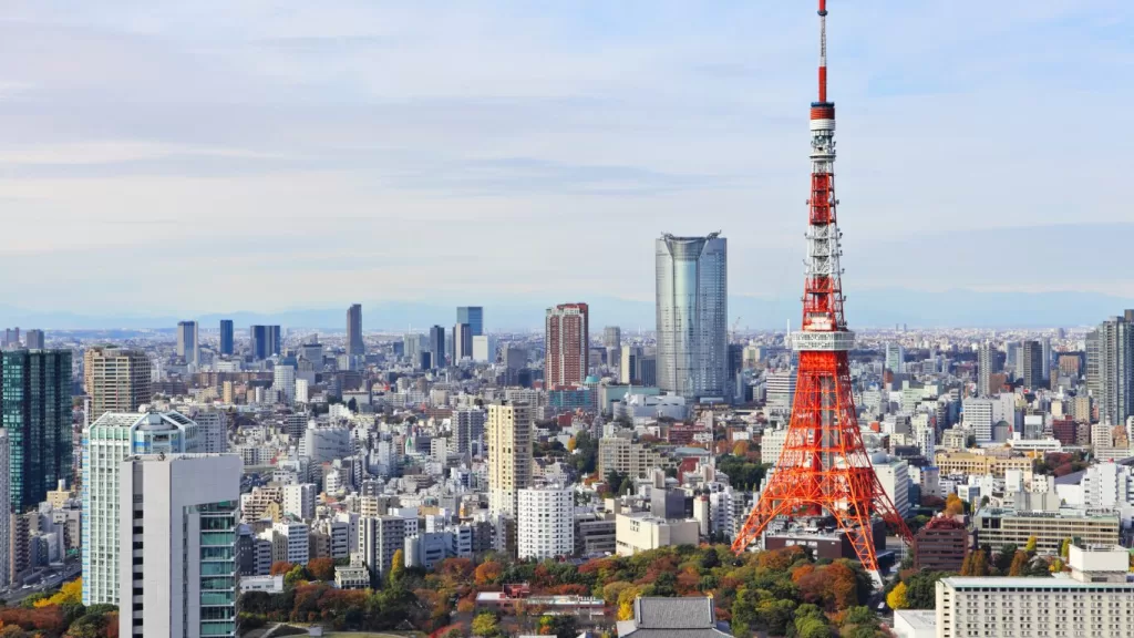 RED Tokyo Tower Skyline
