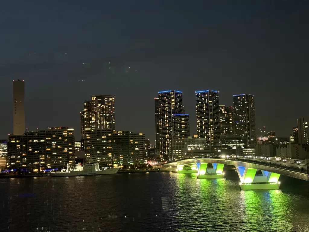 Manyo Toyosu Hotel night view