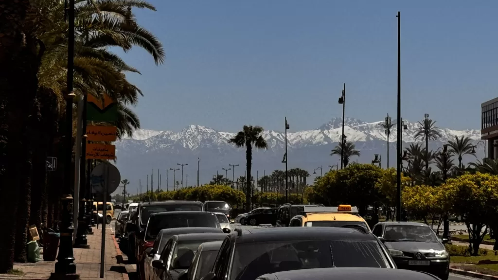Atlas Mountains from Marrakech