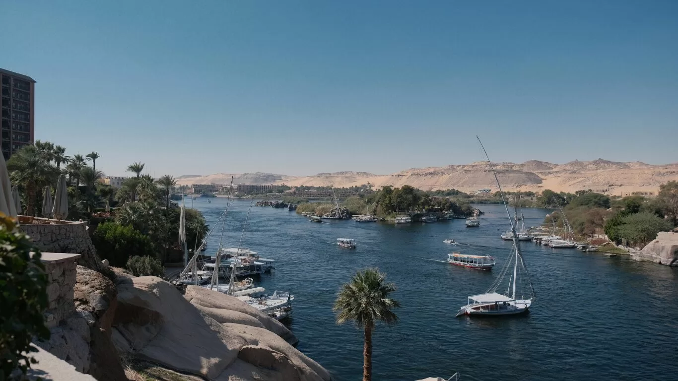 Nile River in Aswan, Egypt